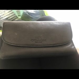 Authentic Coach Trifold Black Leather Wallet